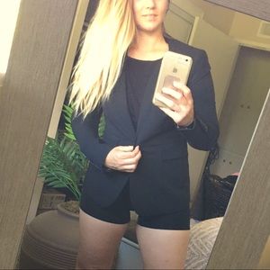 Victoria’s Secret leopard lined blazer.